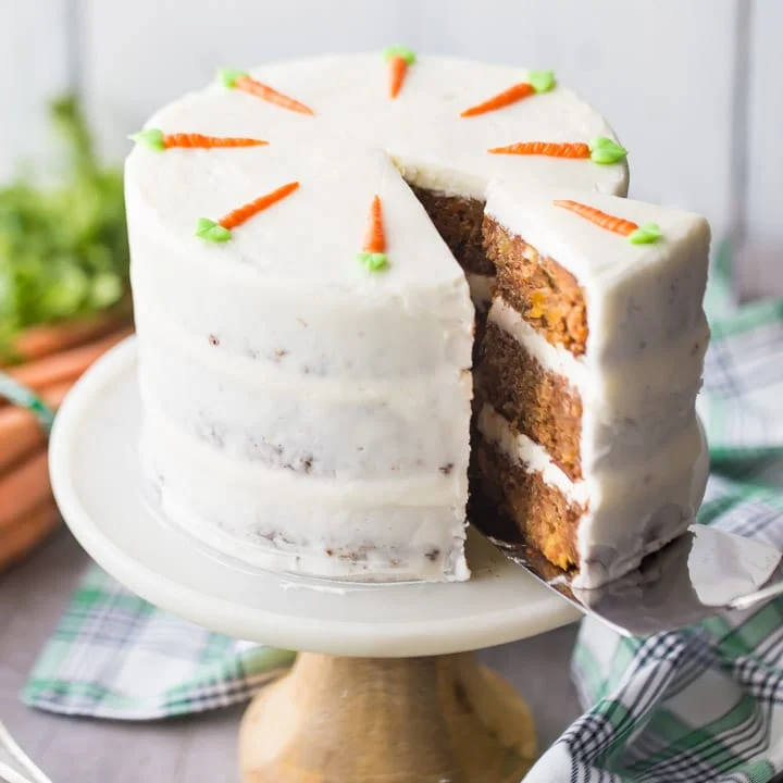 Ultimate Carrot Cake With Cream Cheese Frosting (Lightened)